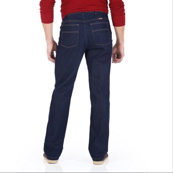 NWOT Wrangler Stretch Denim Jeans 48x32 Dark Wash - Picture 3 of 6